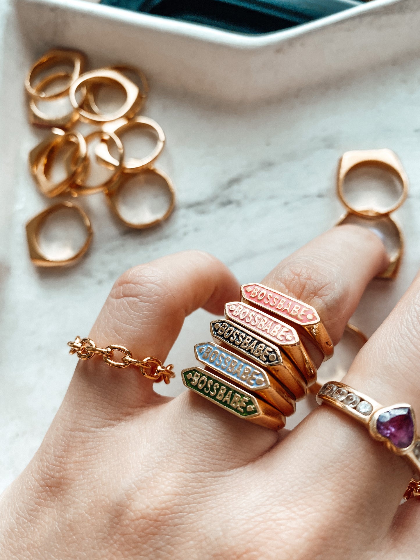 • BOSSBABE • ring gold 24kt - more colors inside
