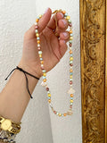 Pastels pearls necklace 🤍💙💛♥️❤️💜 -