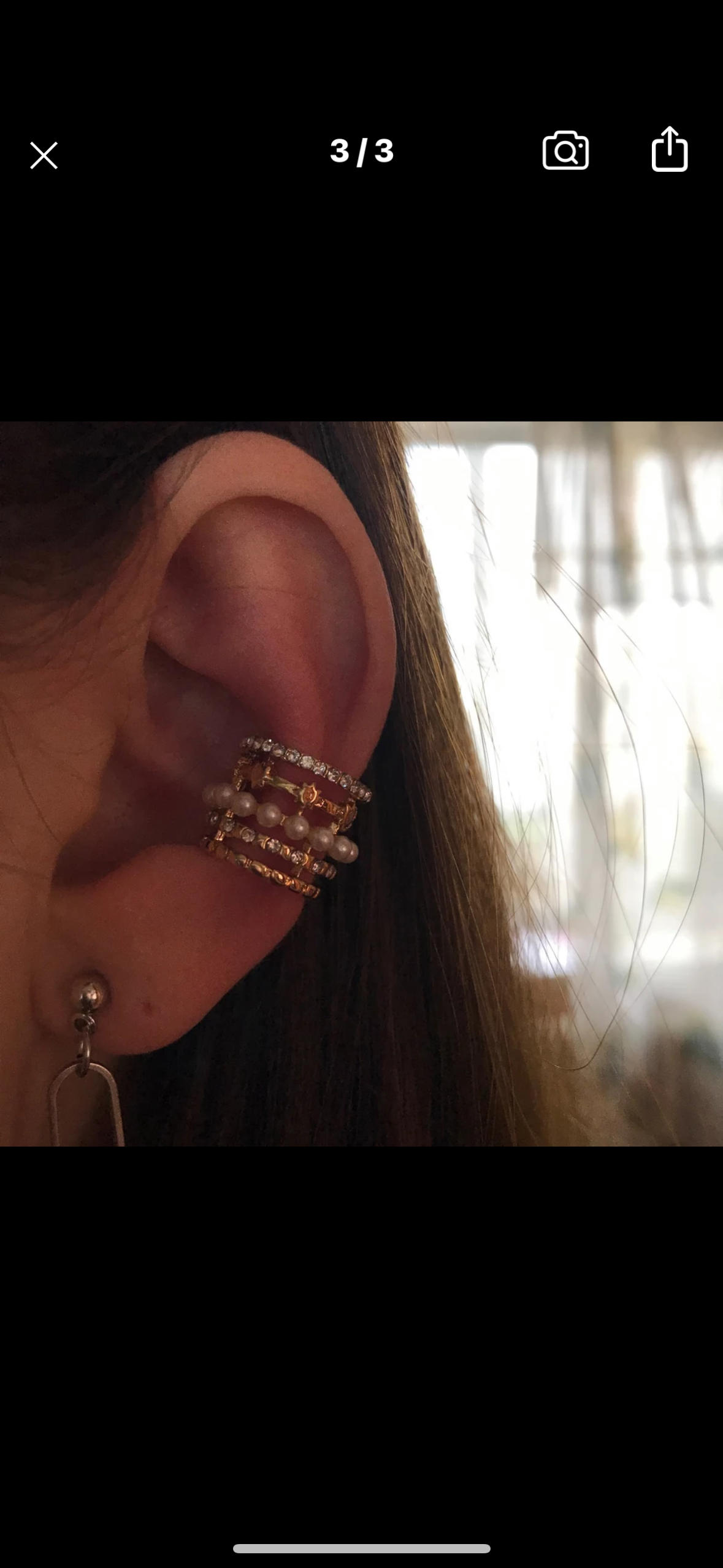 Multiple shine Pearl EARCUFSS