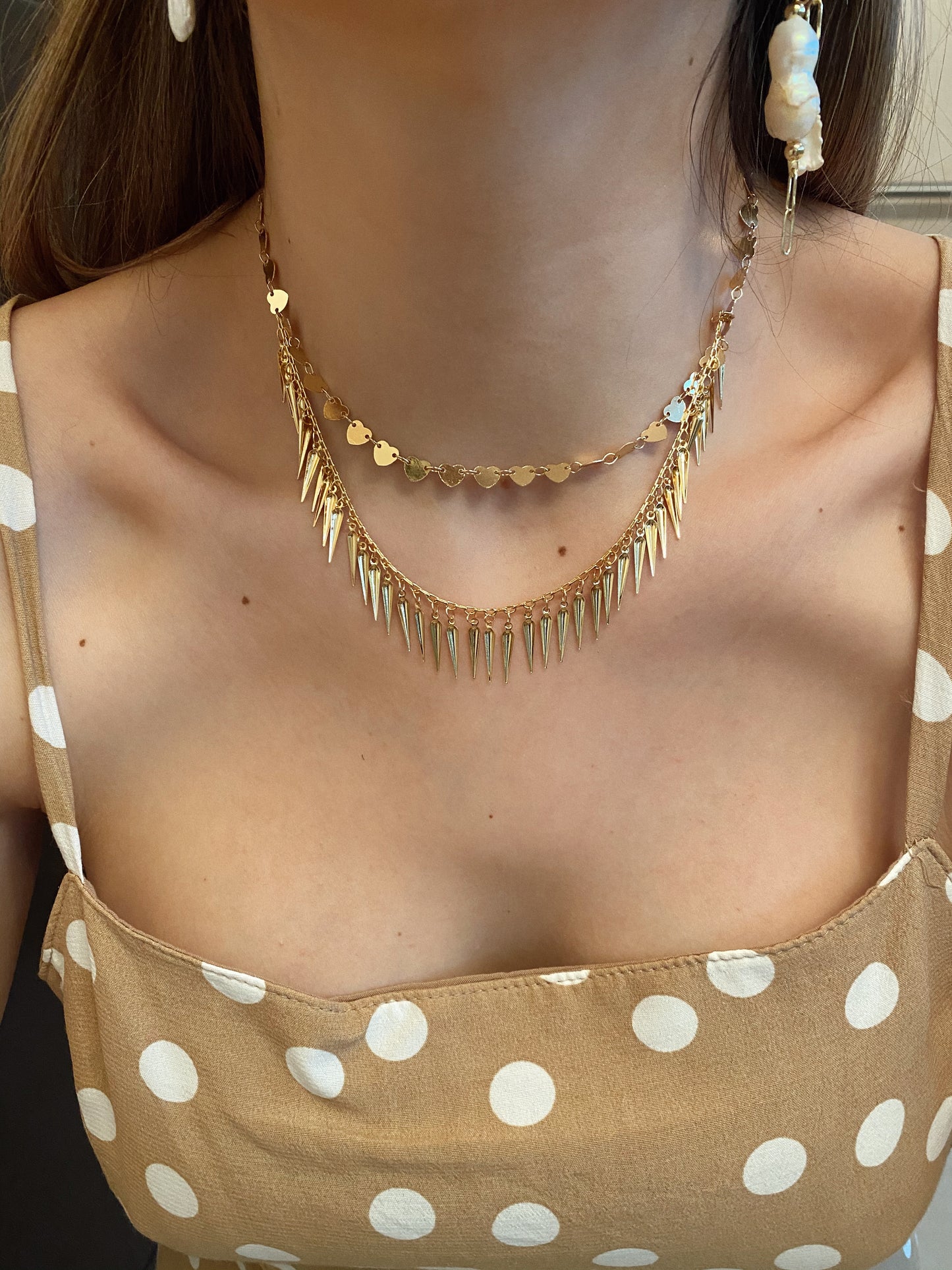 Mil spikes - gold 24k - necklace