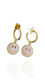 Happy face mini hoops - :)