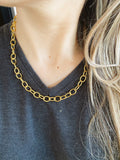 The “oval” chains - necklace - gold 24KT